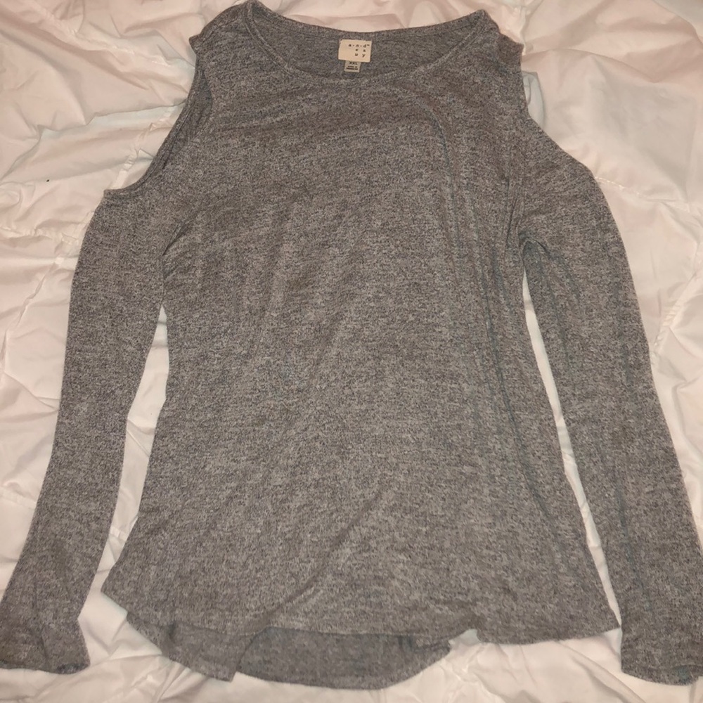 light grey sweater